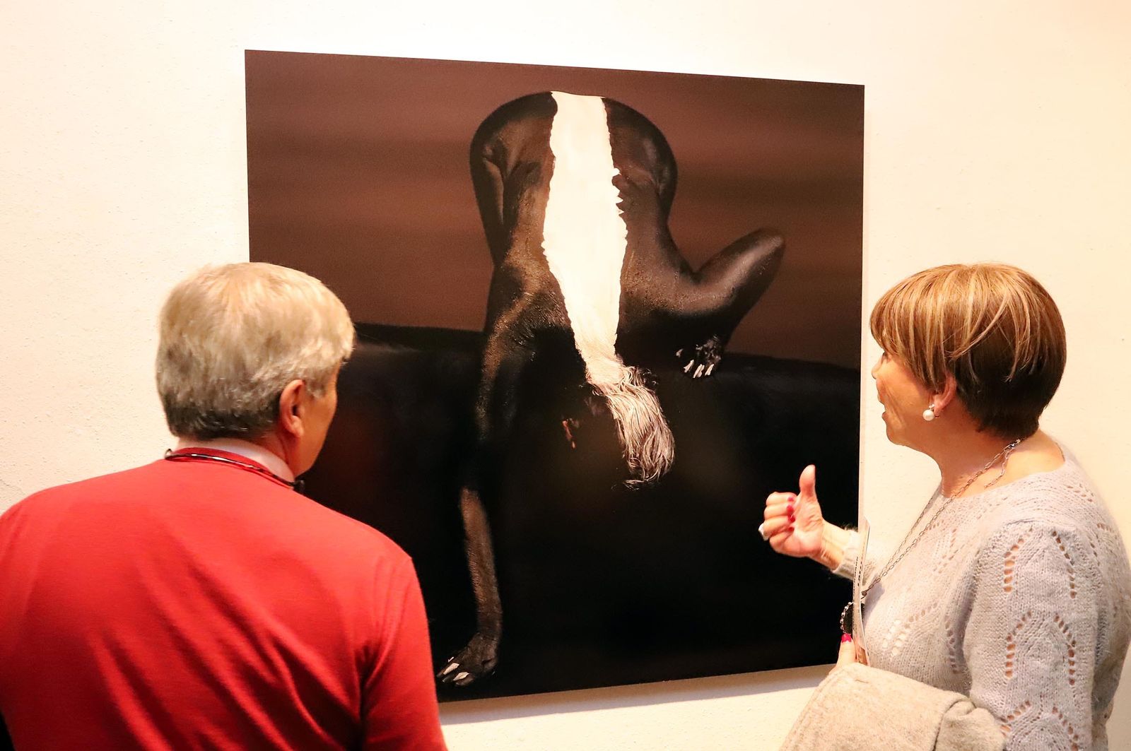 Imágenes de la exposición de Latitudes "Fotoperformances" de Cecilia Paredes