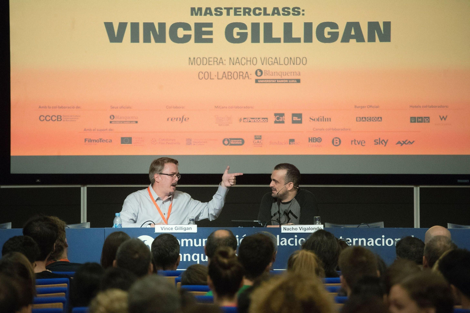 Vince Gilligan en su reciente conferencia en Barcelona