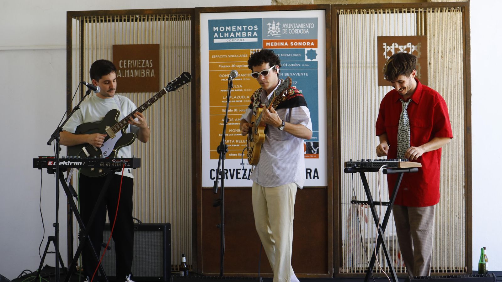 Colectivo Da Silva interpretaron algunos de sus temas más animados durante la presentación del evento