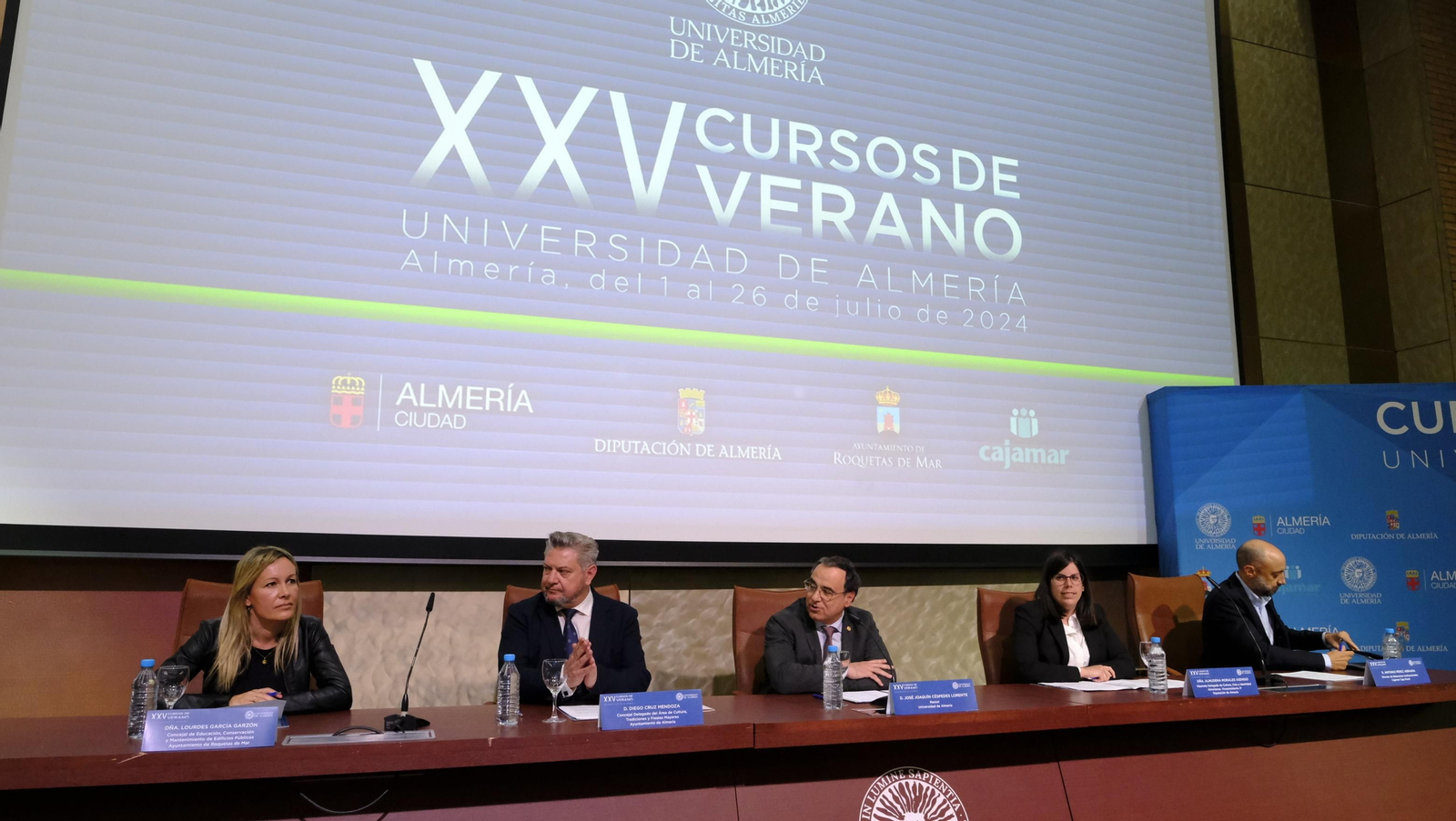 Imágenes de la presentación de los XXV Cursos de Verano de la UAL