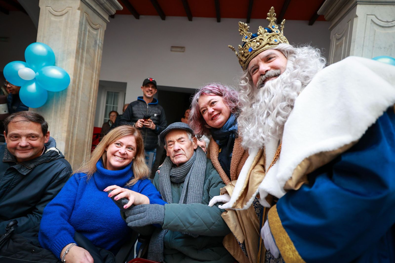 Los Reyes Magos, en la residencia de la calle San Juan de Dios en Cádiz.