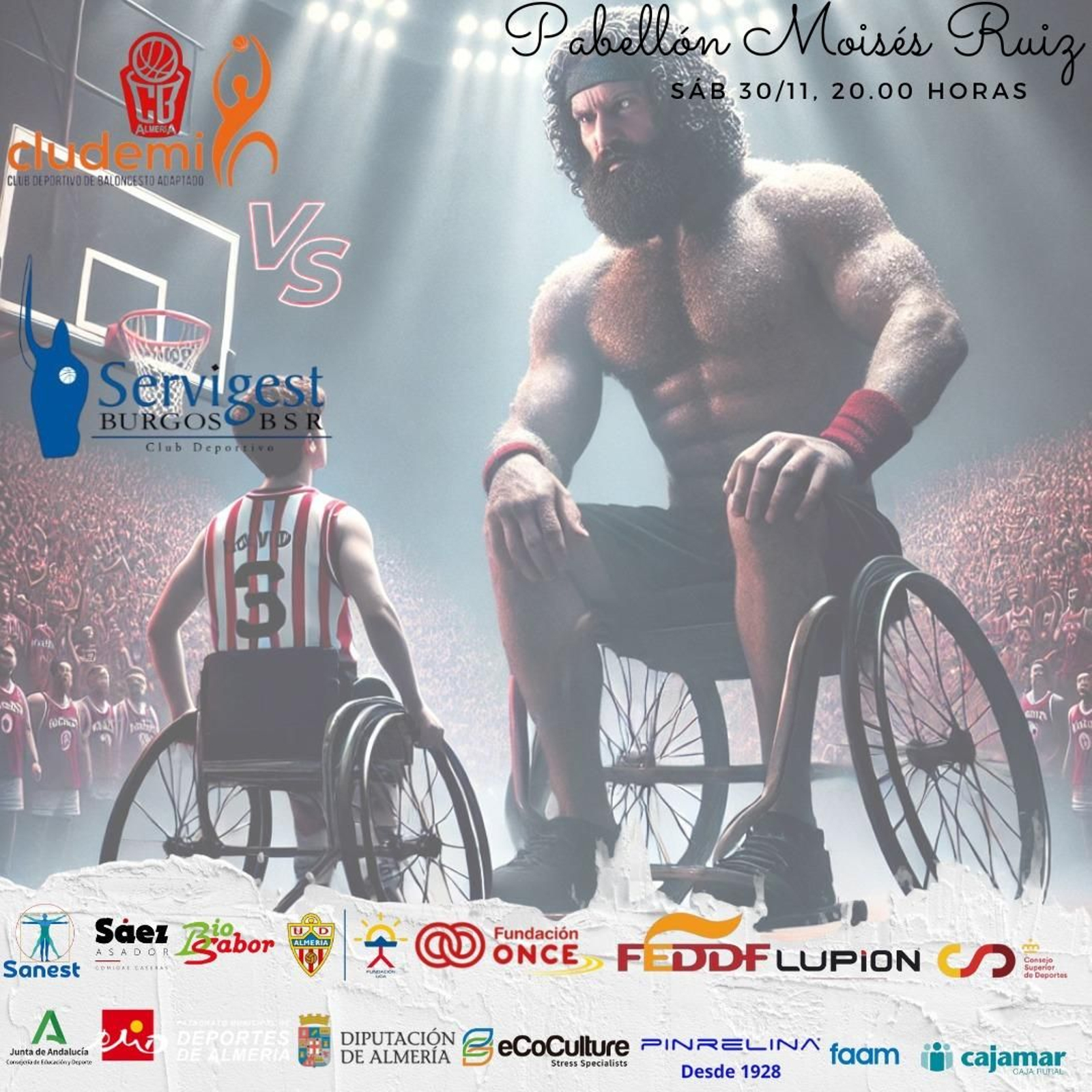 Cartel oficial para este duelo entre indálicos y burgaleses.