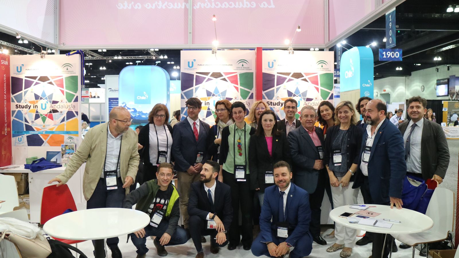 La delegación andaluza, en Nafsa 2017