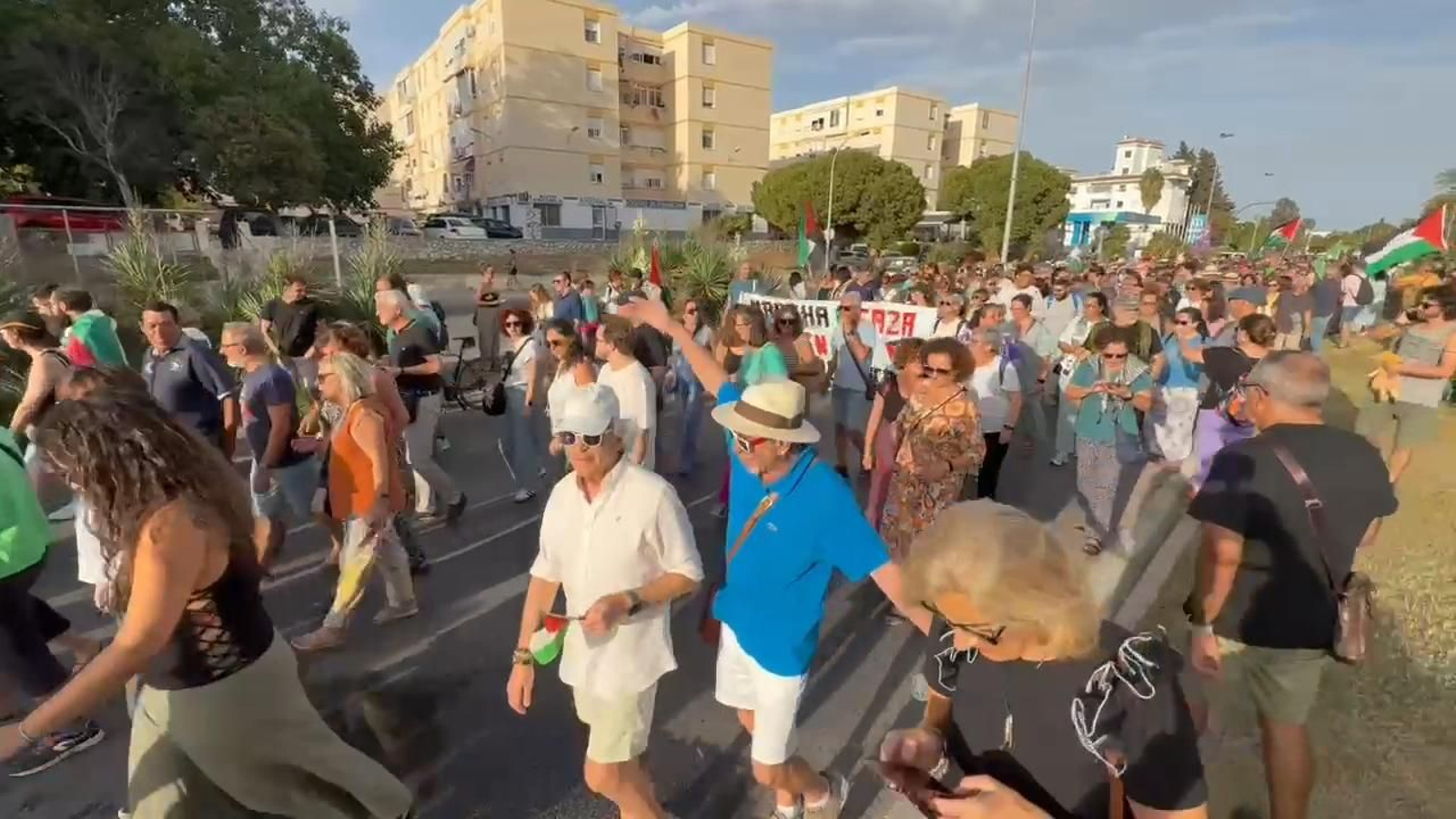 Manifestación en Jerez de apoyo a Palestina
