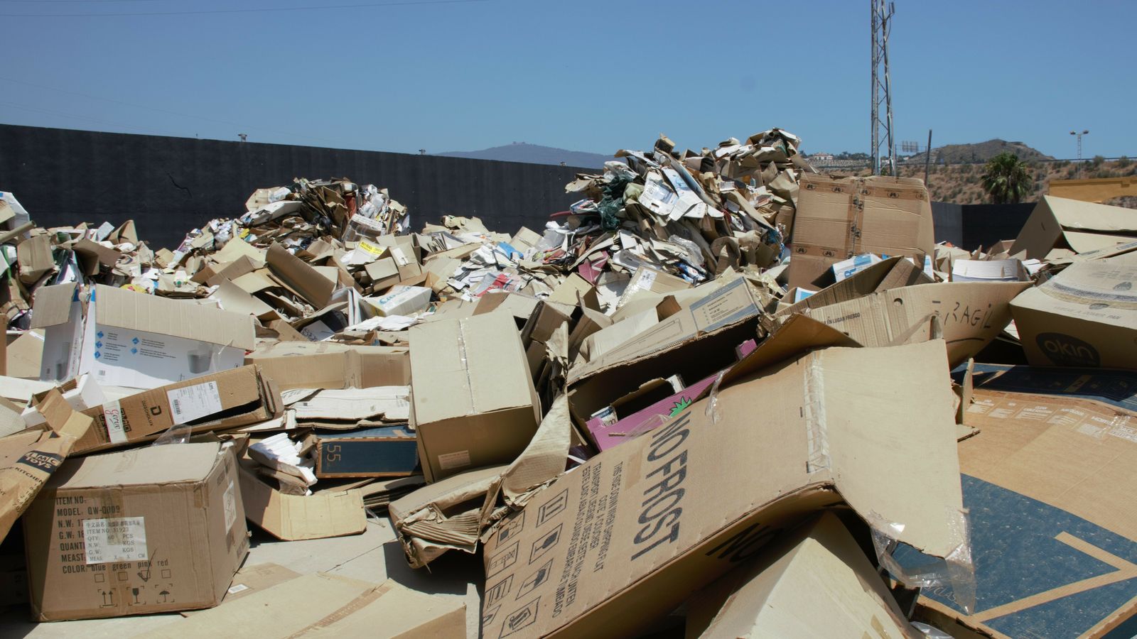 Basura acumulada en el lugar
