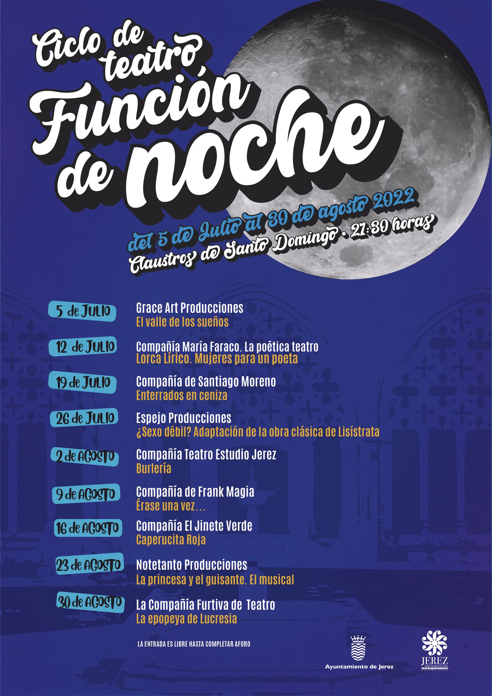Cartel del Ciclo de teatro ‘Función de Noche’