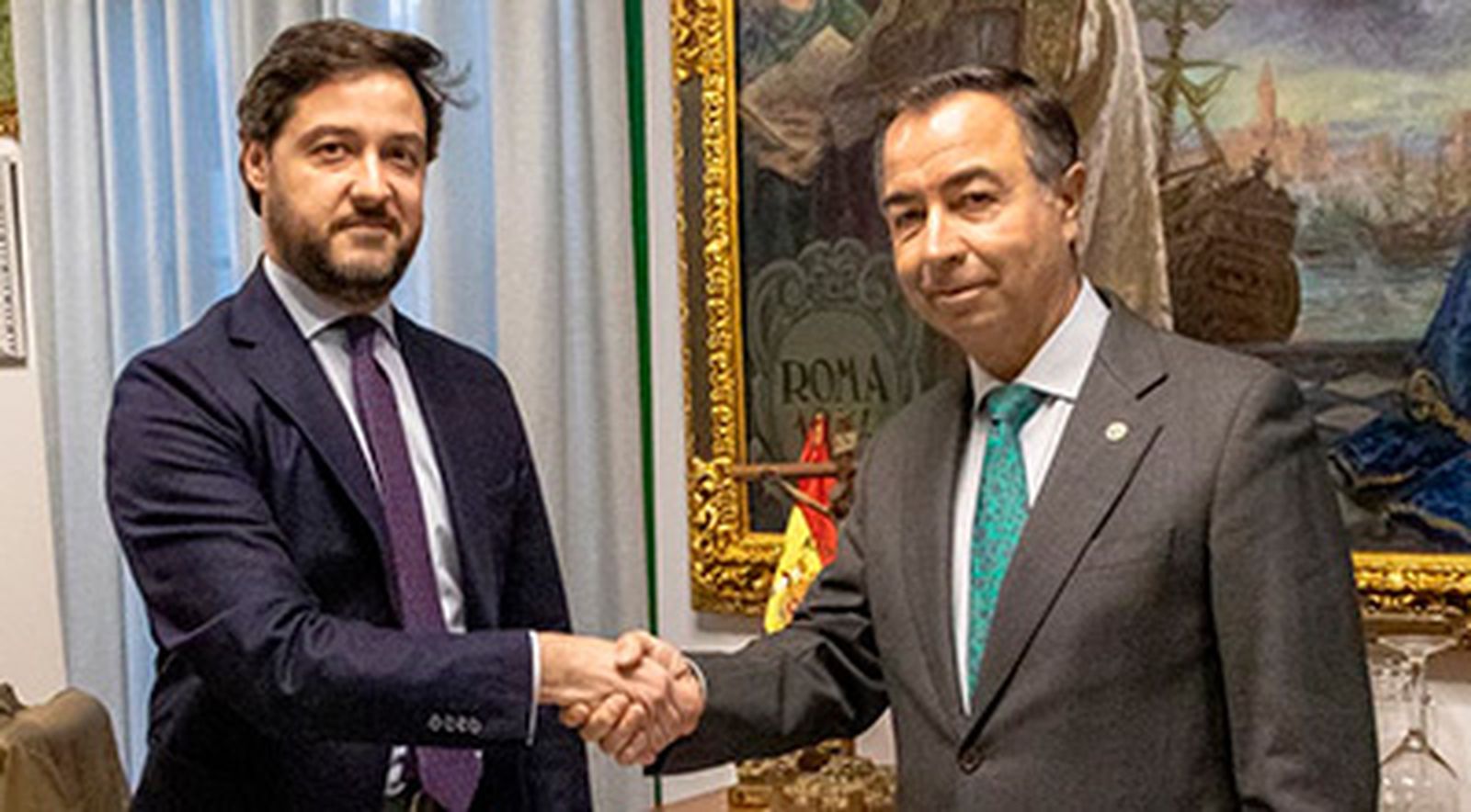 Firma del contrato entre ambas partes