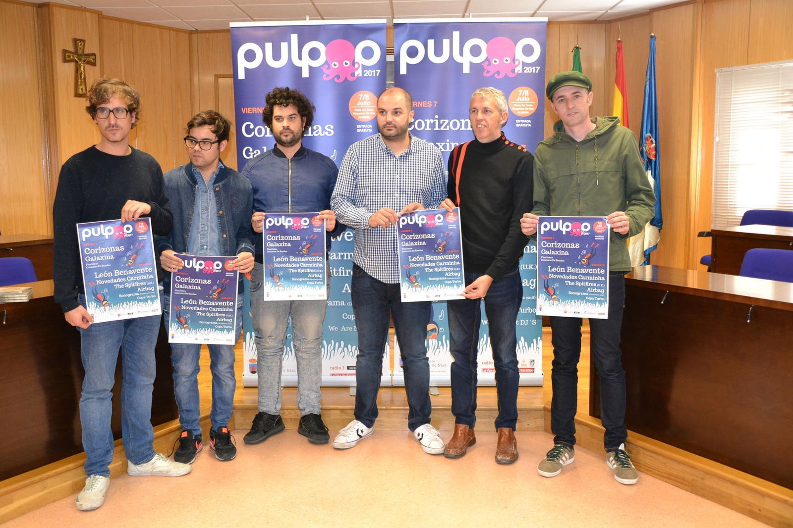 Acto de presentación del Pulpop con el concejal Francisco Martínez.