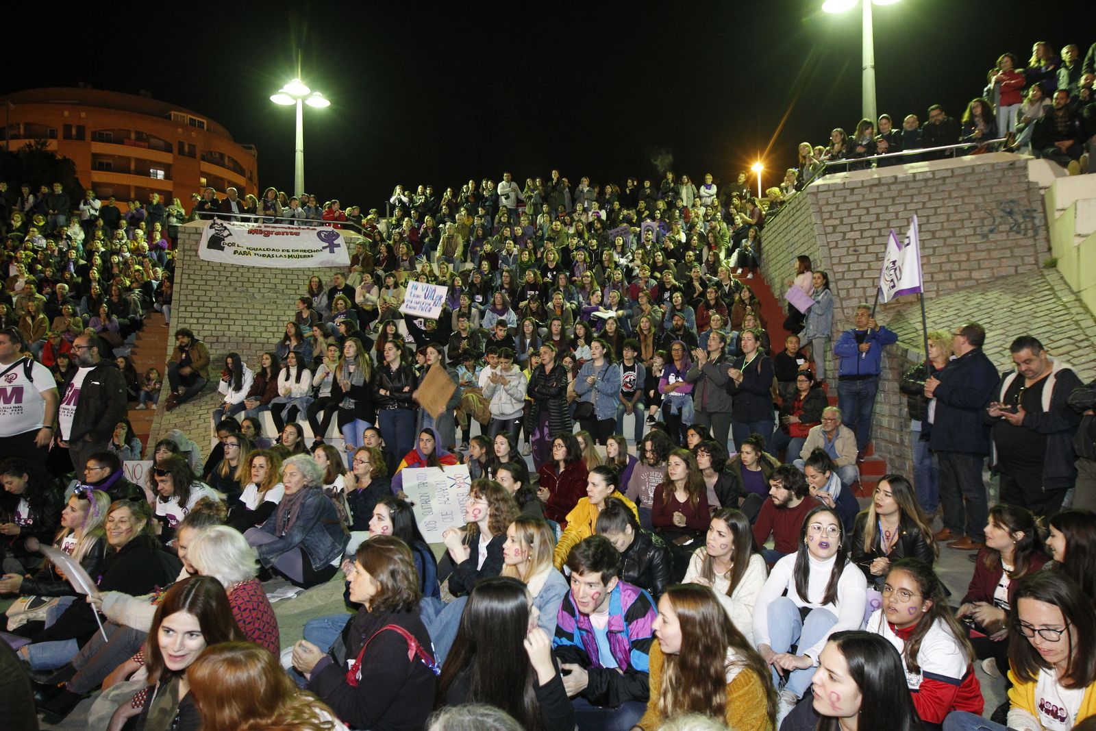 Fotogalería manifestación Día Internacional de la Mujer en Almería