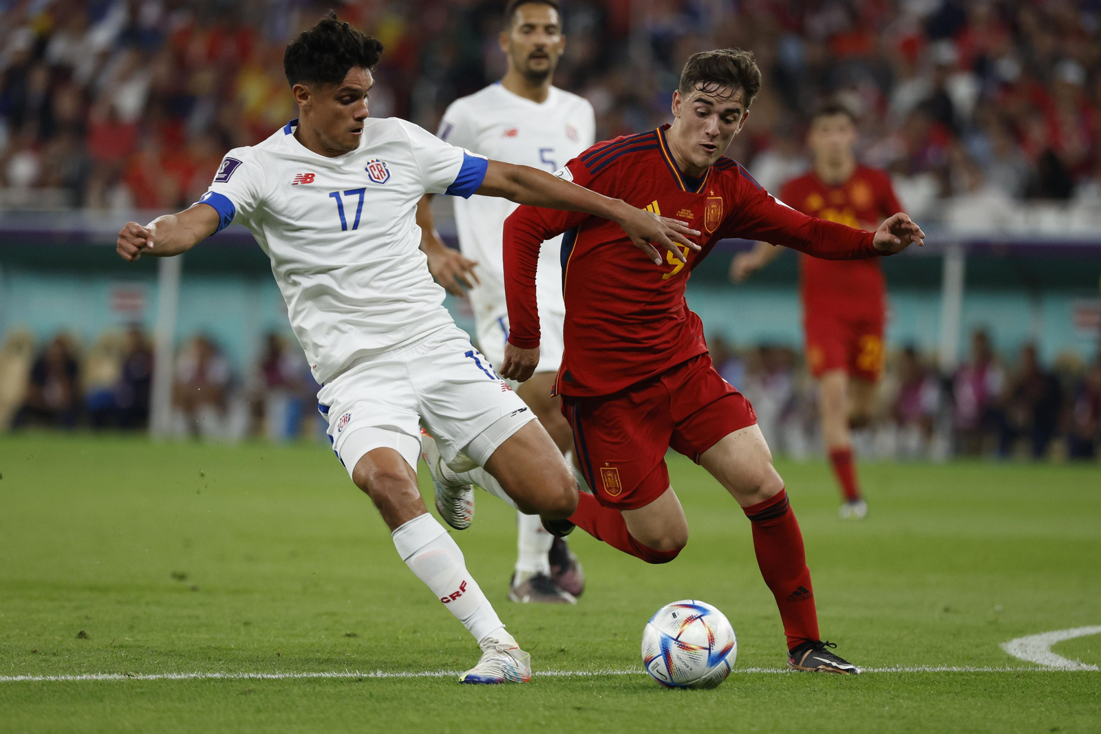 Las imágenes del España - Costa Rica en el Mundial de Qatar