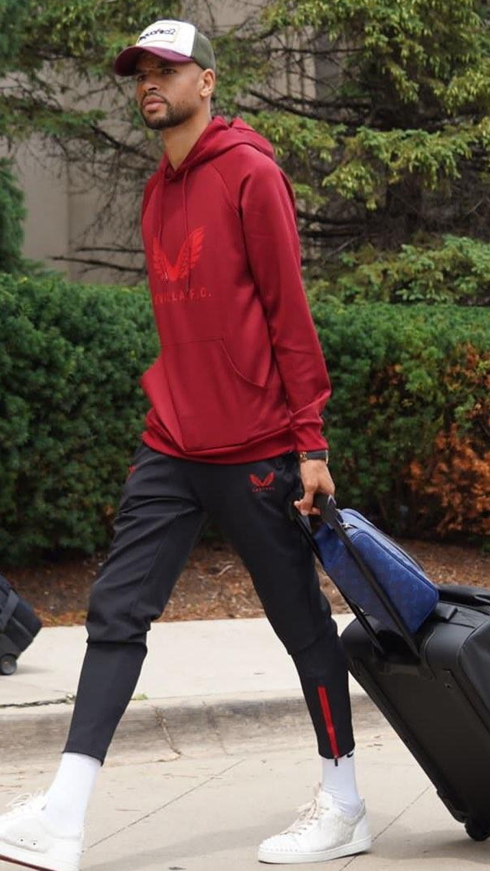 En-Nesyri, en una concentración del Sevilla.