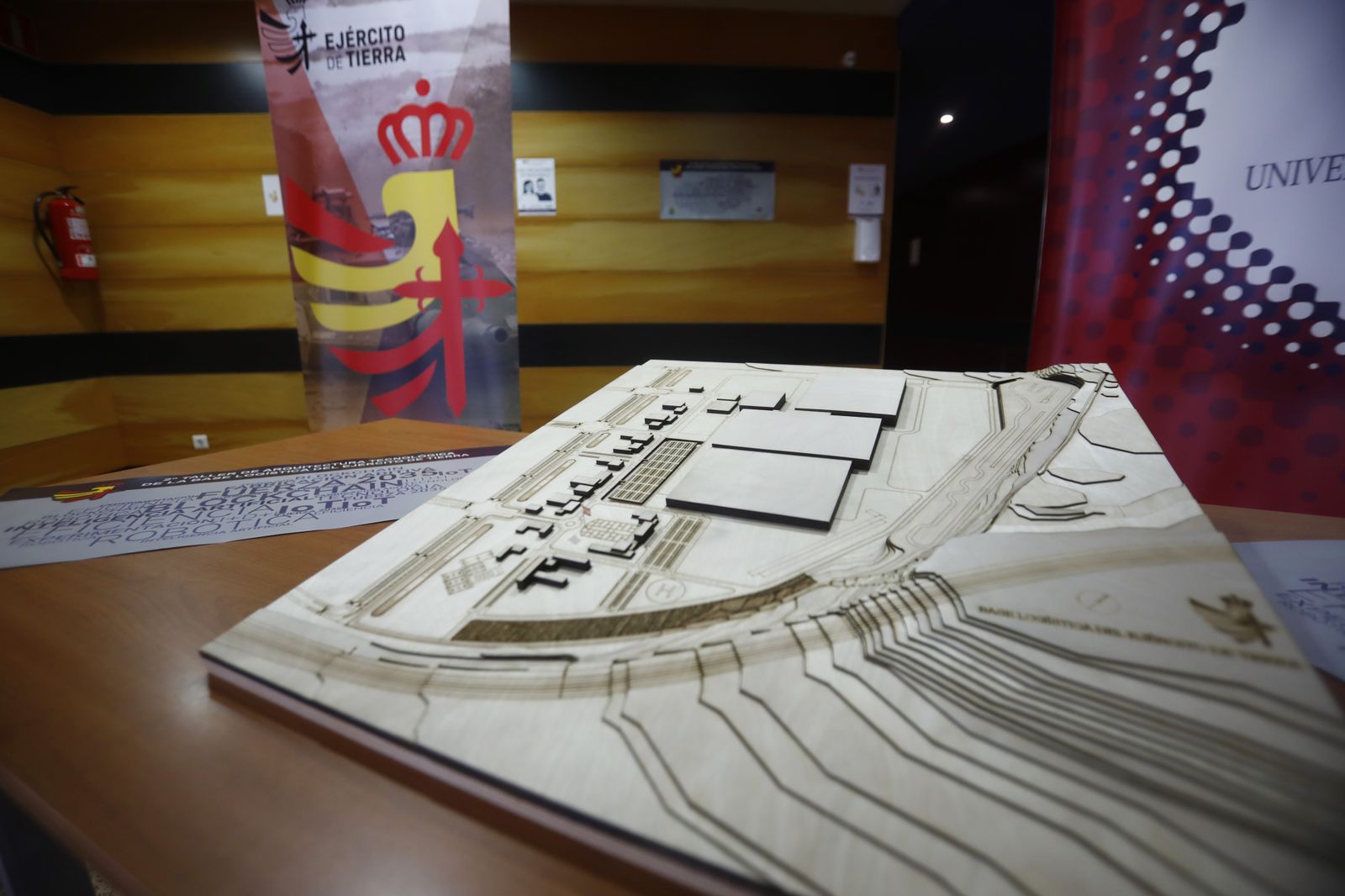 Maqueta de la base logística del Ejército de Tierra