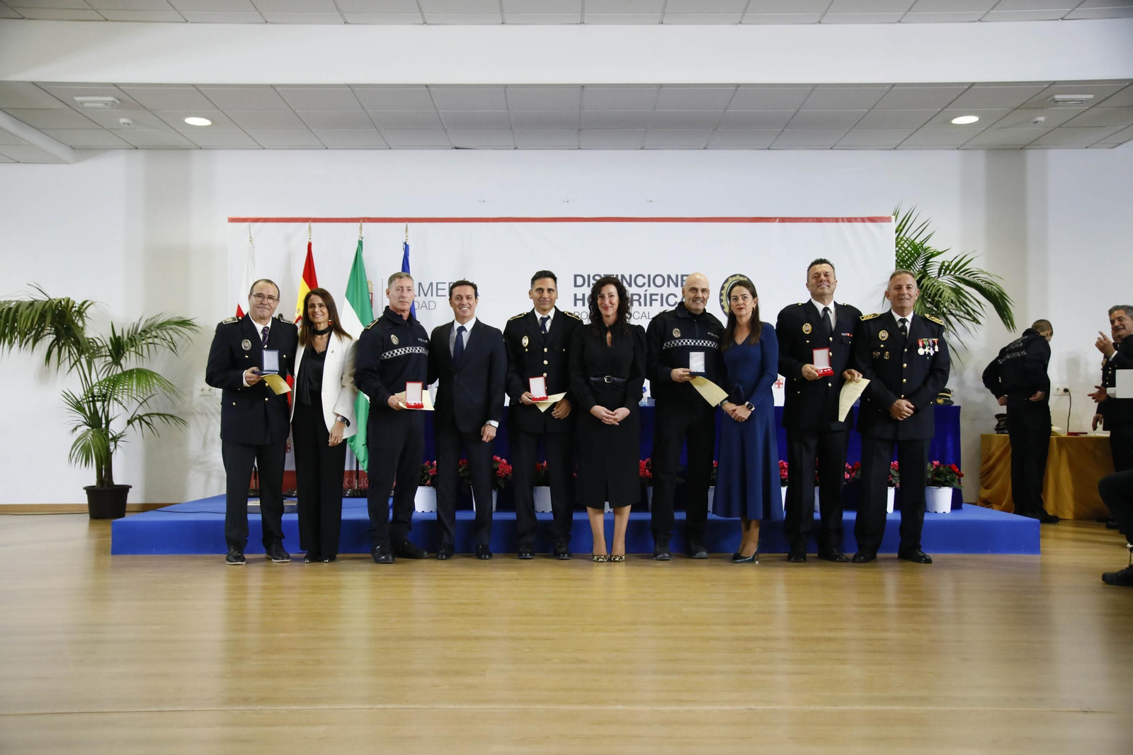 Las imágenes del acto institucional de la Policía Local de Almería con motivo de la festividad de su patrón, San Esteban