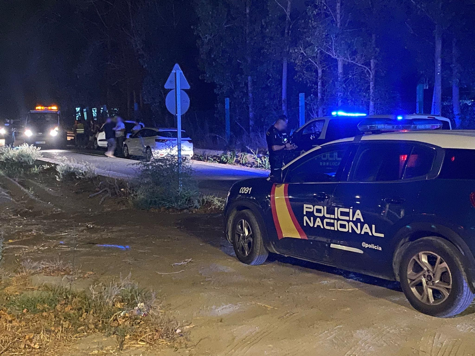 Un amplio dispositivo de la Policía Nacional en la zona