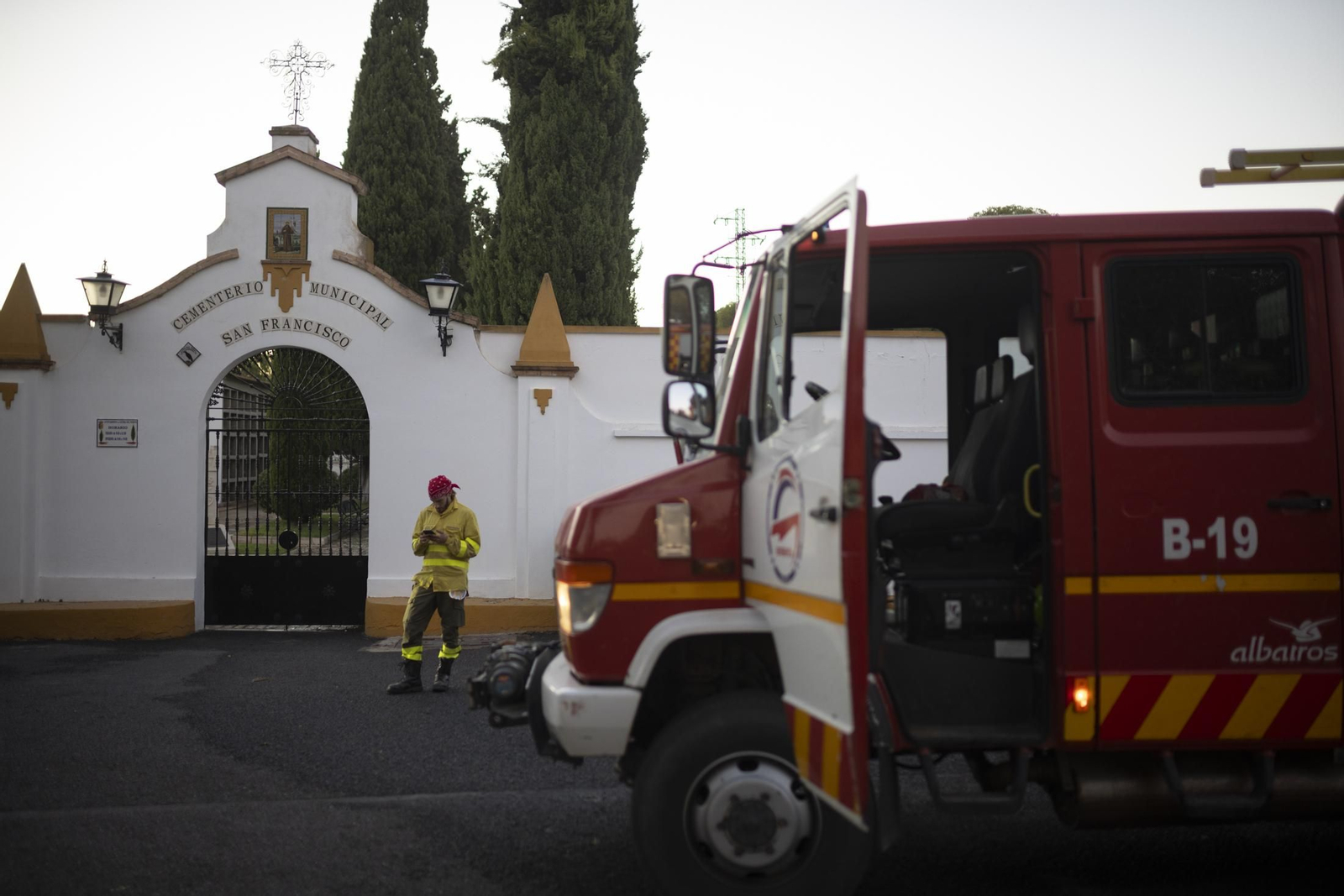 Imágenes del incendio de Bonares