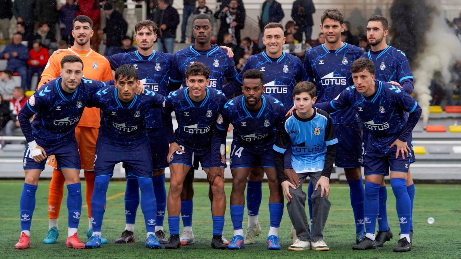 Formación de la Balona en su último partido de 2025, en Utrera