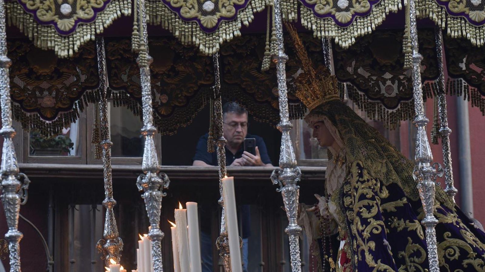 María Santísima de las Penas en la calle San Matías, Miércoles Santo 2023. ARCHIVO (Granada Hoy)