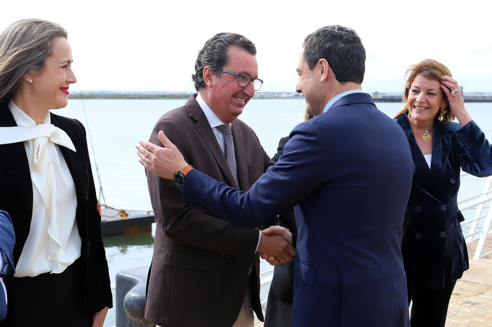 Imágenes del acto de inicio de las obras de la Marina Deportiva del Puerto de Huelva