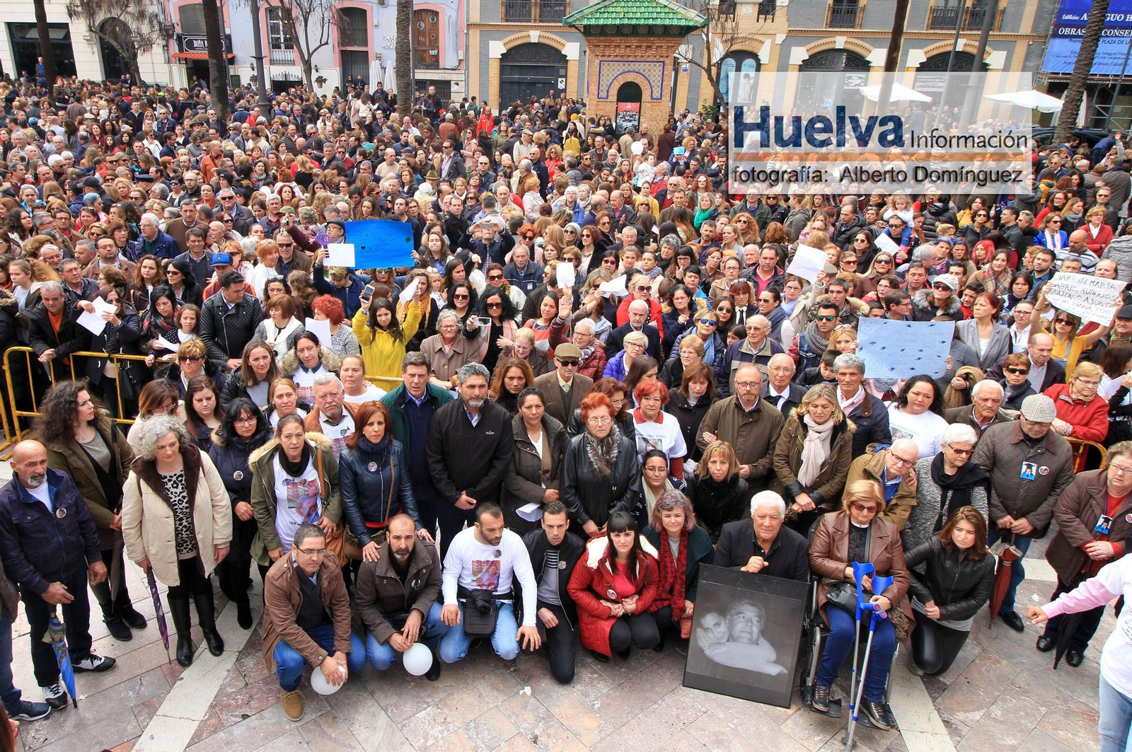 Imágenes de la manifestación contra la derogación de la prisión permanente revisable celebrada en Huelva