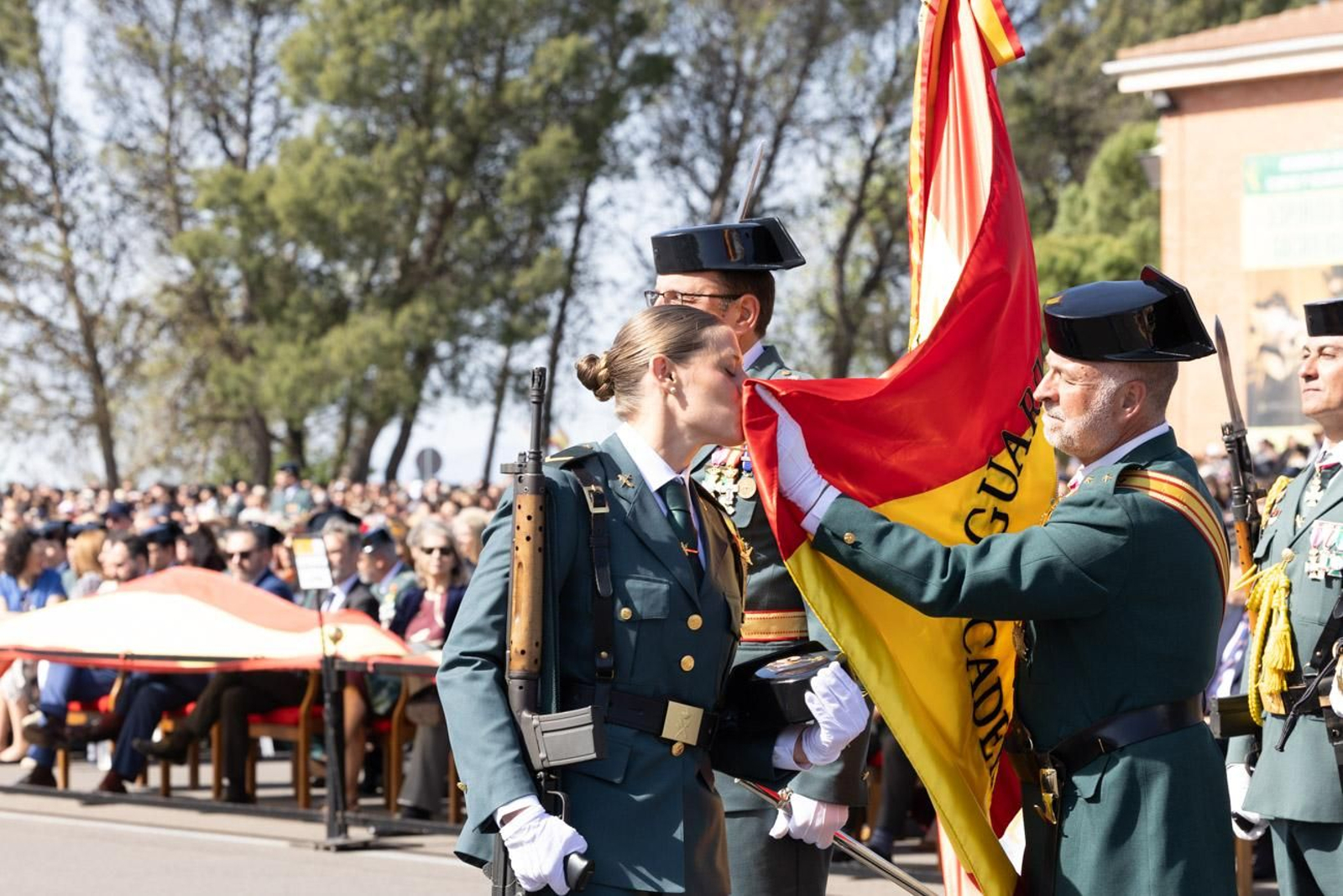 Jura de bandera de la 130ª promoción de guardias civiles de la Academia de Baeza