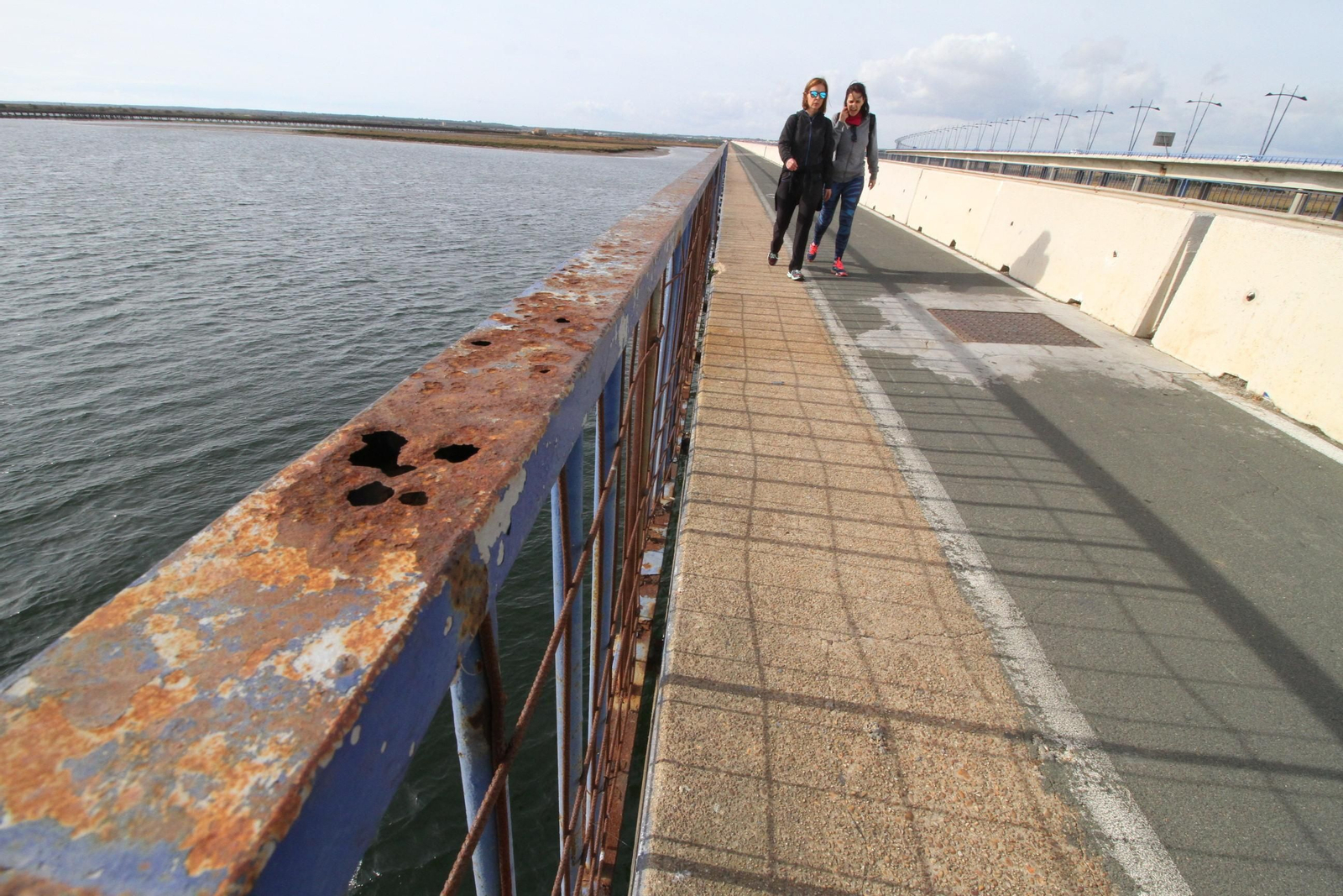 Imágenes del mal estado del puente Sifón.