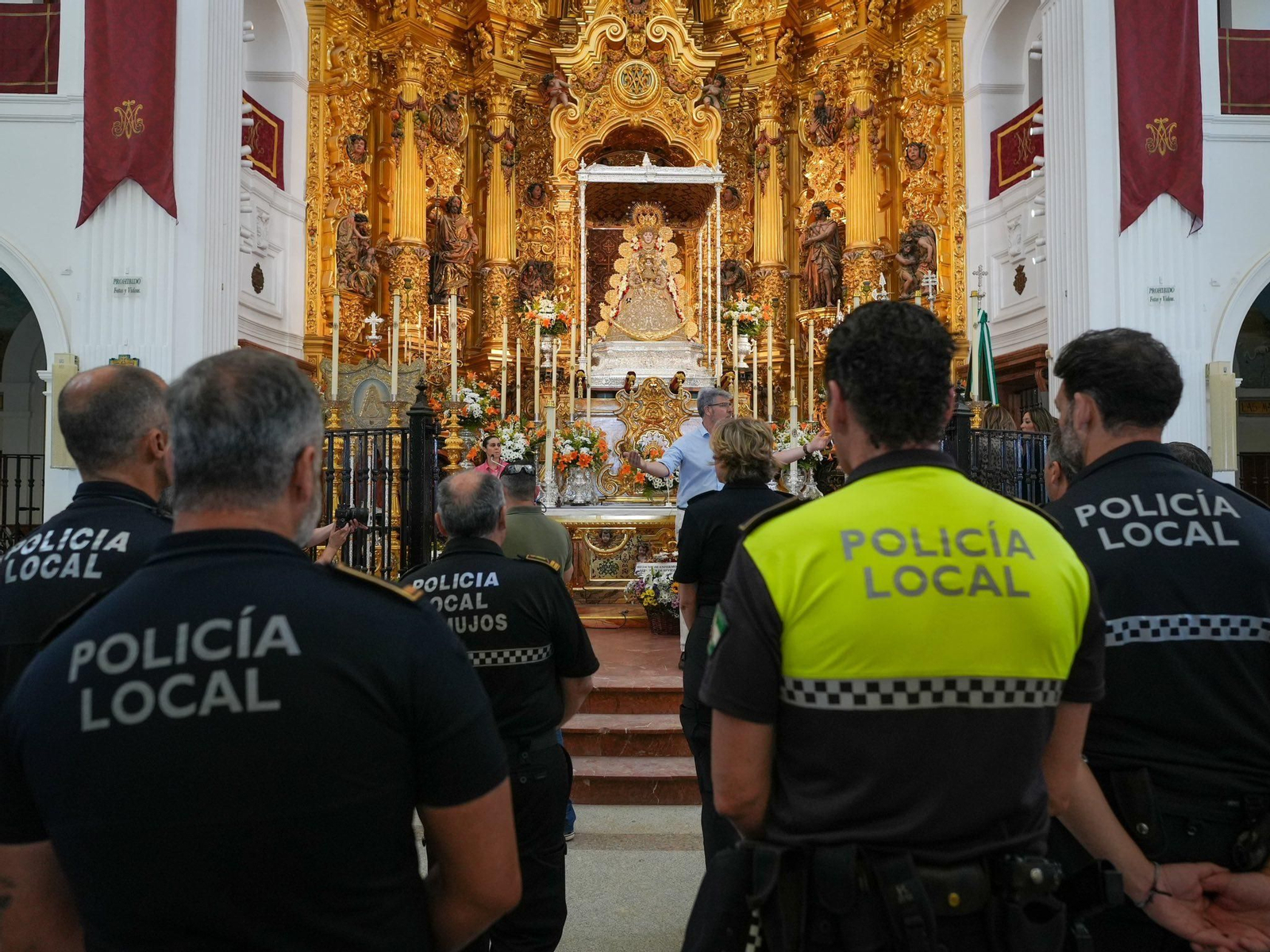 Seguridad durante El Rocío Chico.
