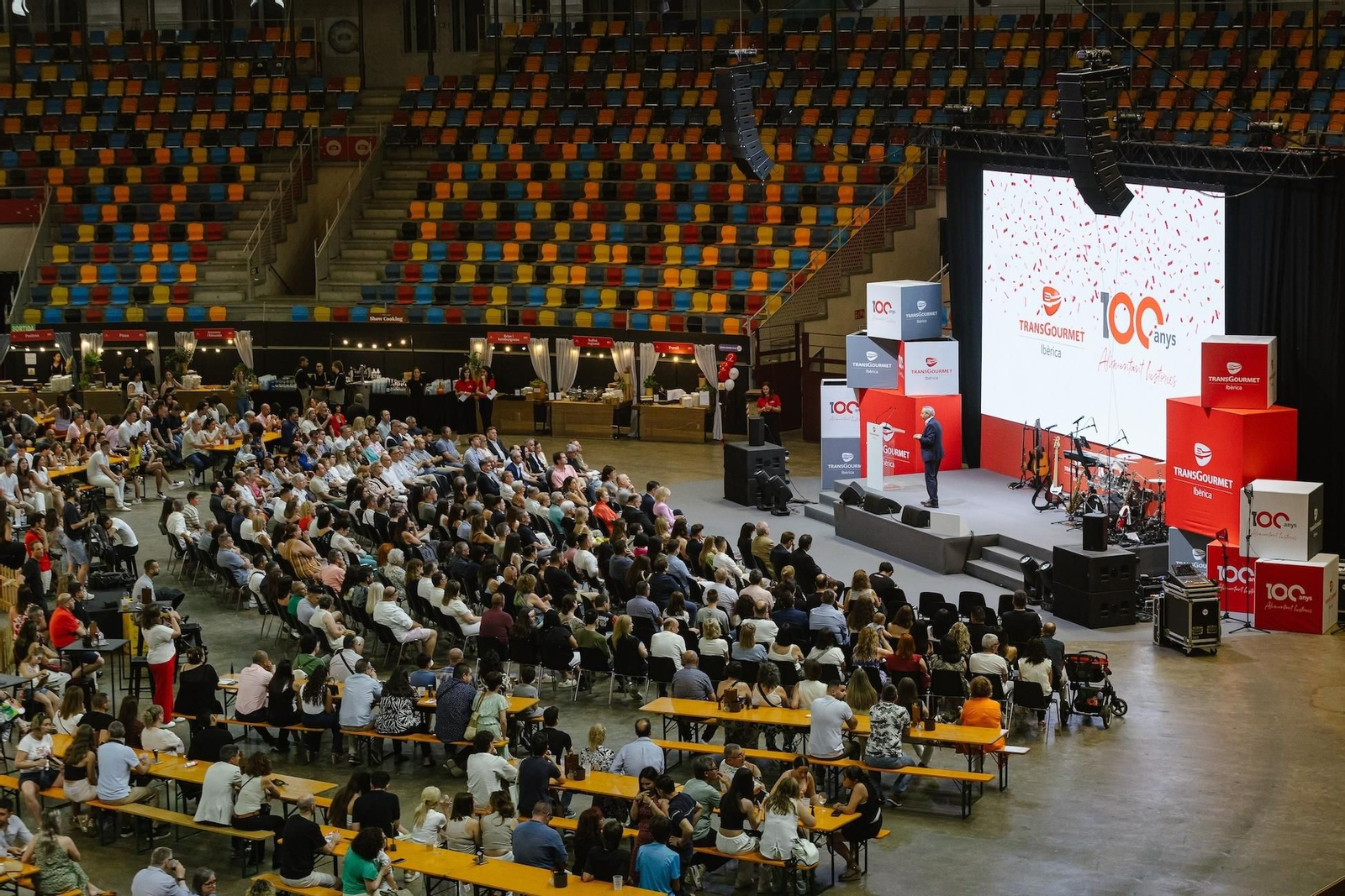 El acto celebrado en Tarragona este domingo para celebrar el centenario de Transgourmet Ibérica.