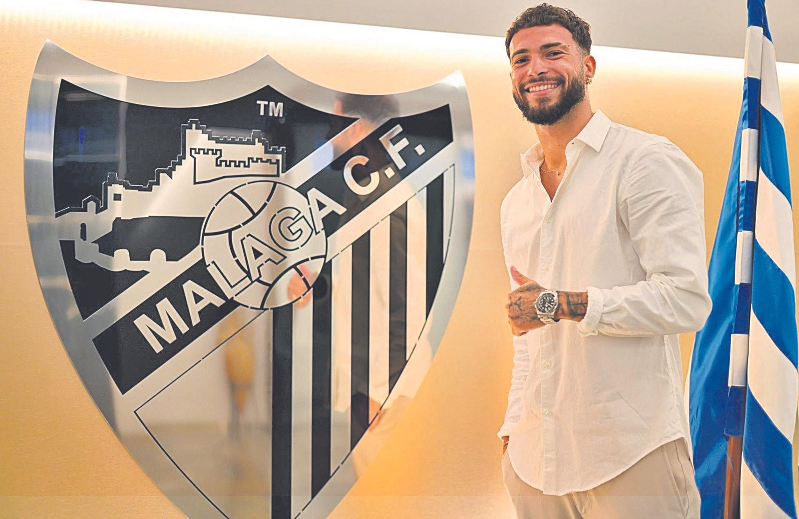 Dani Sánchez, jugador del Málaga CF