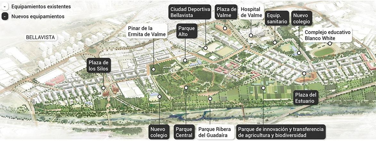 Recreación del nuevo barrio de Quarto. Fuente: Diputación de Sevilla.