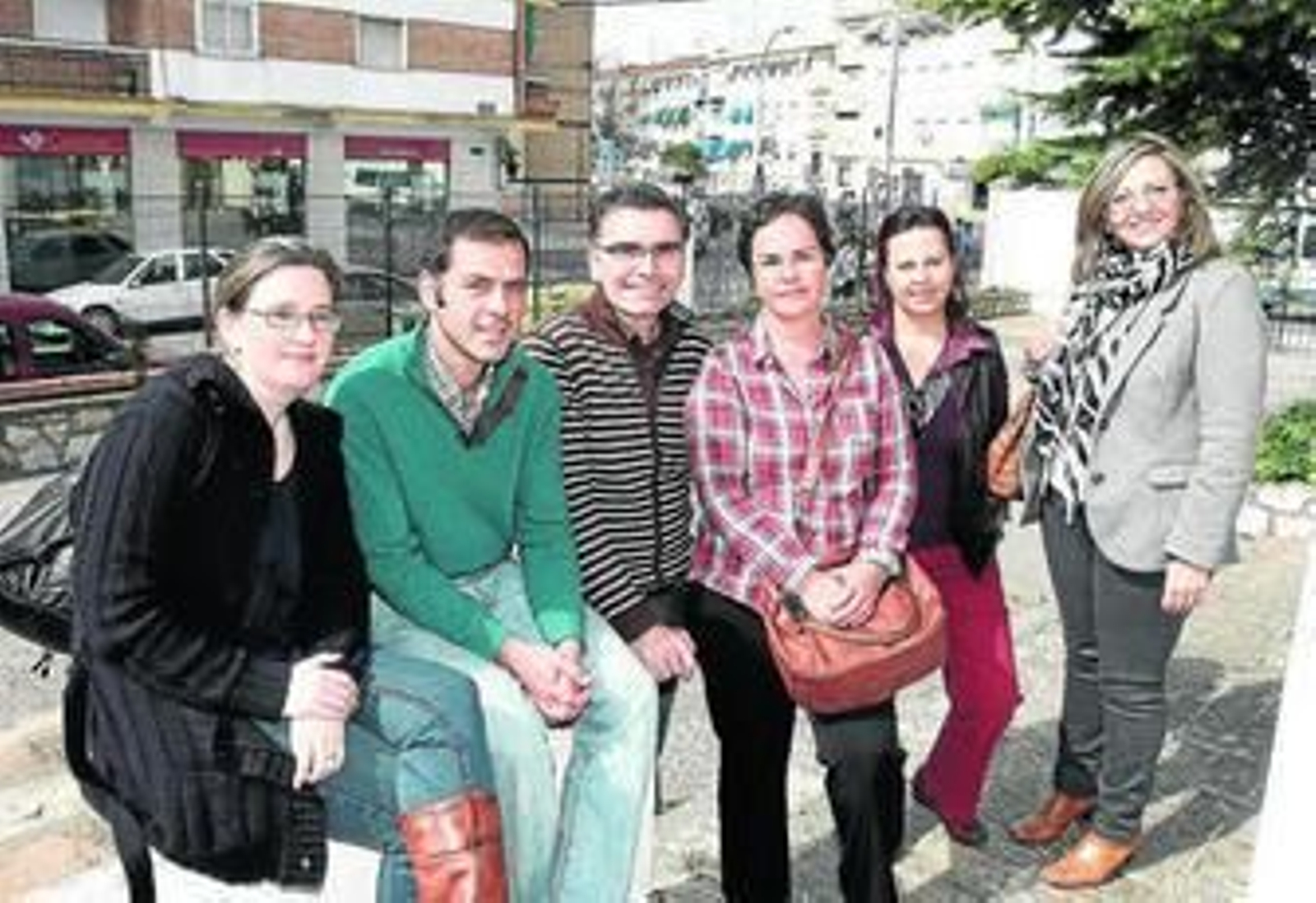 Cristina Miller, Rafael Polonio, Juan Manuel Márquez, Carmen Zurera, Tránsito Jiménez y Concha Jiménez.