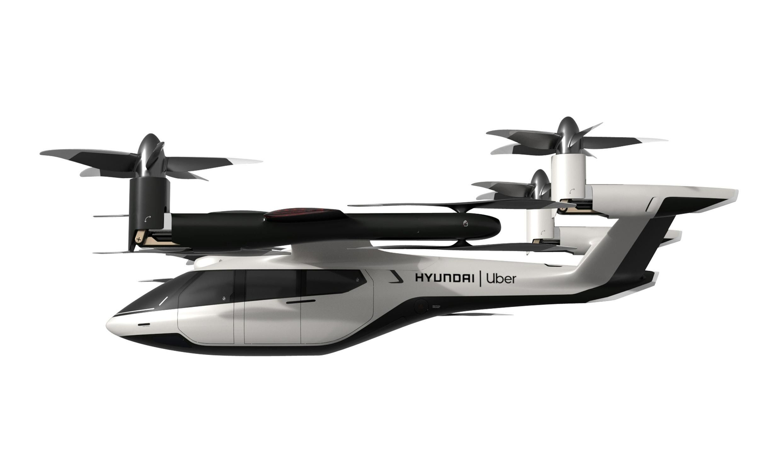 Así es el taxi volador desarrollado por Hyundai y Uber.