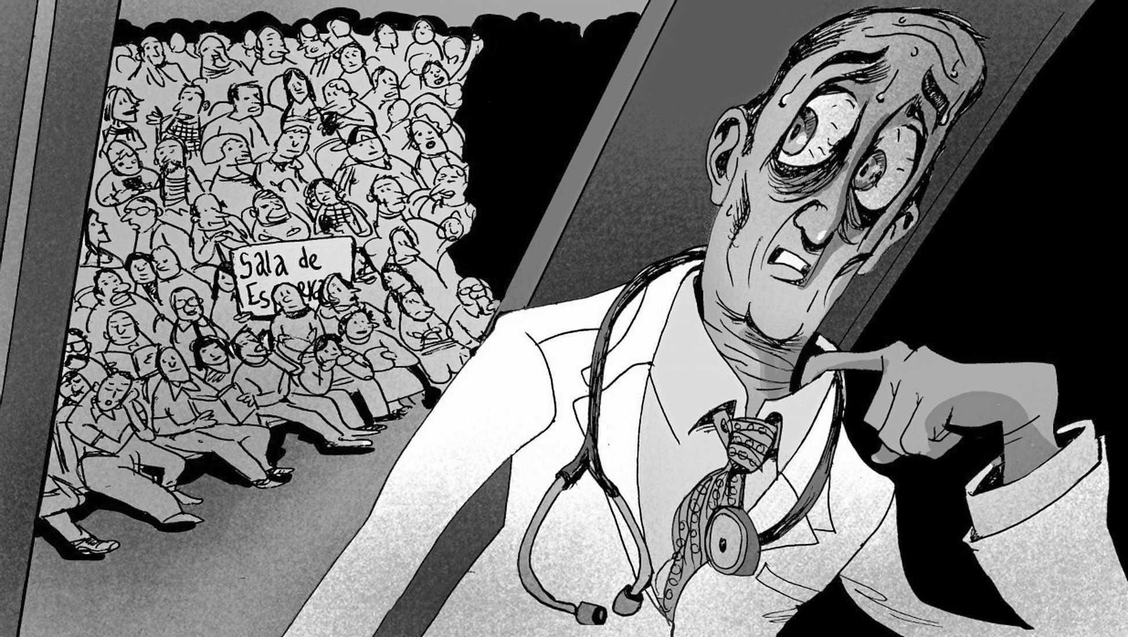 Ilustración sobre la situación de la Atención Primaria.