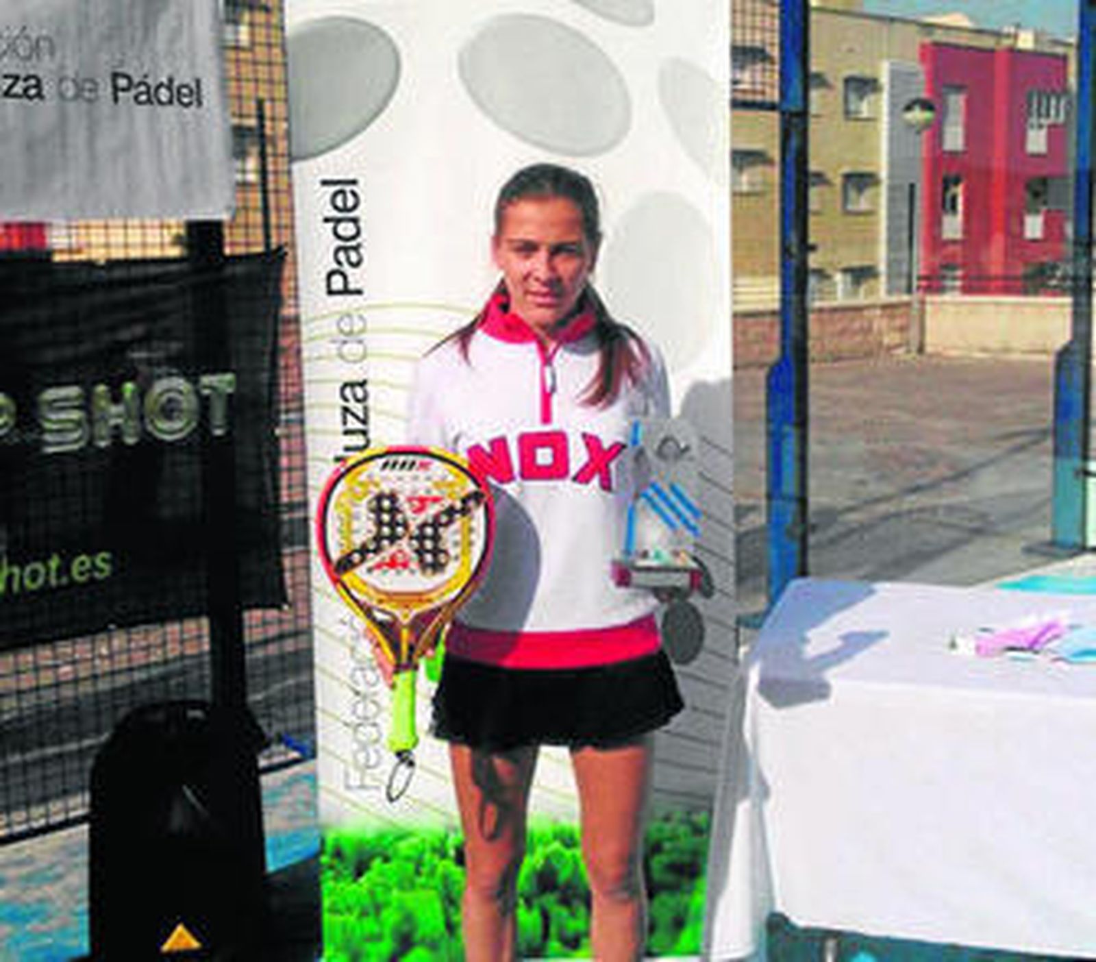 La onubense Elena Ramírez, tras ganar una prueba este año.