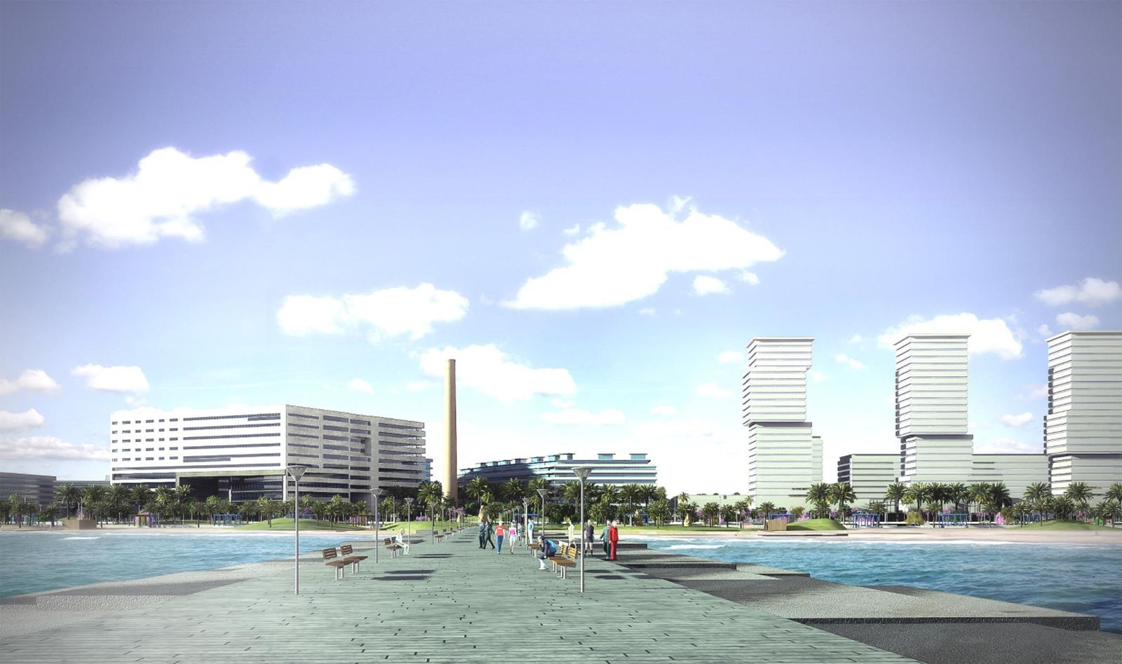 Infografía de los desarrollos previstos en La Térmica y Torre del Río.