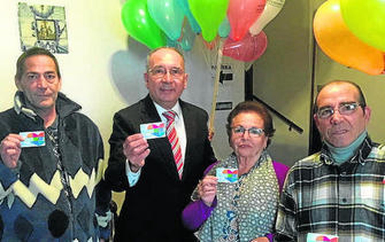 Manuel Rodríguez Luque, José Pérez Bernal, Remedios Solís y Francisco Garrido, pte. de la Asociación Trasplantados de Corazón.