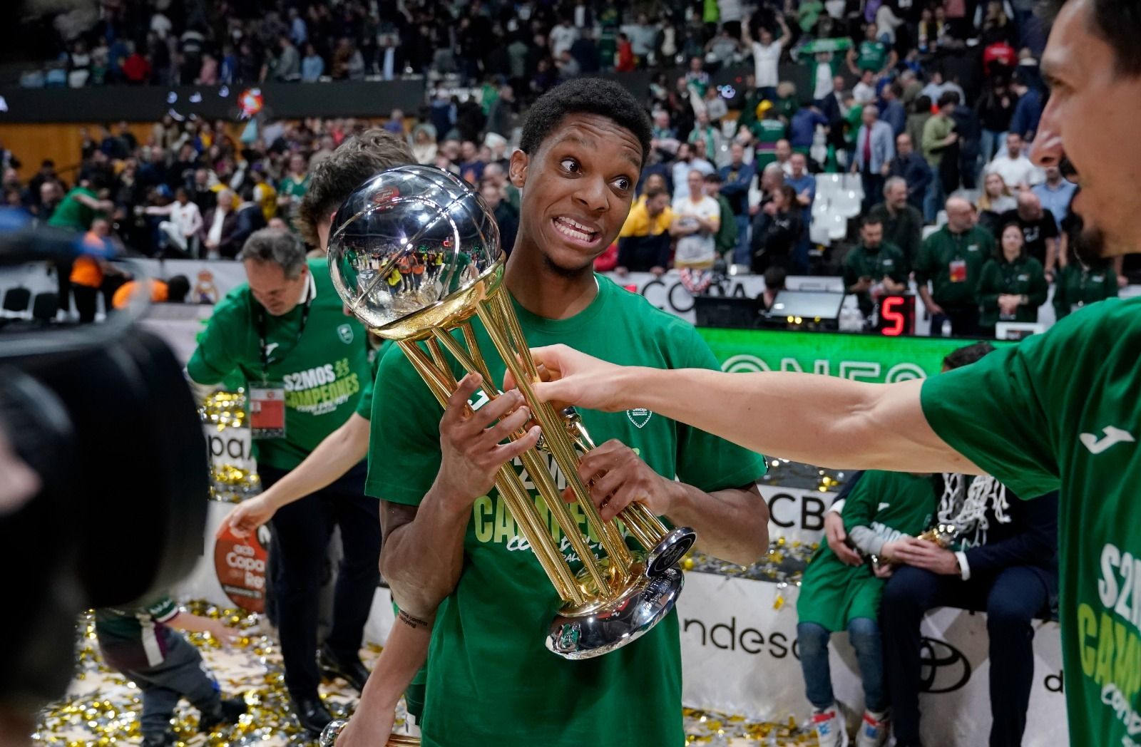 La celebración del Unicaja como campeón de la Copa del Rey, en imágenes