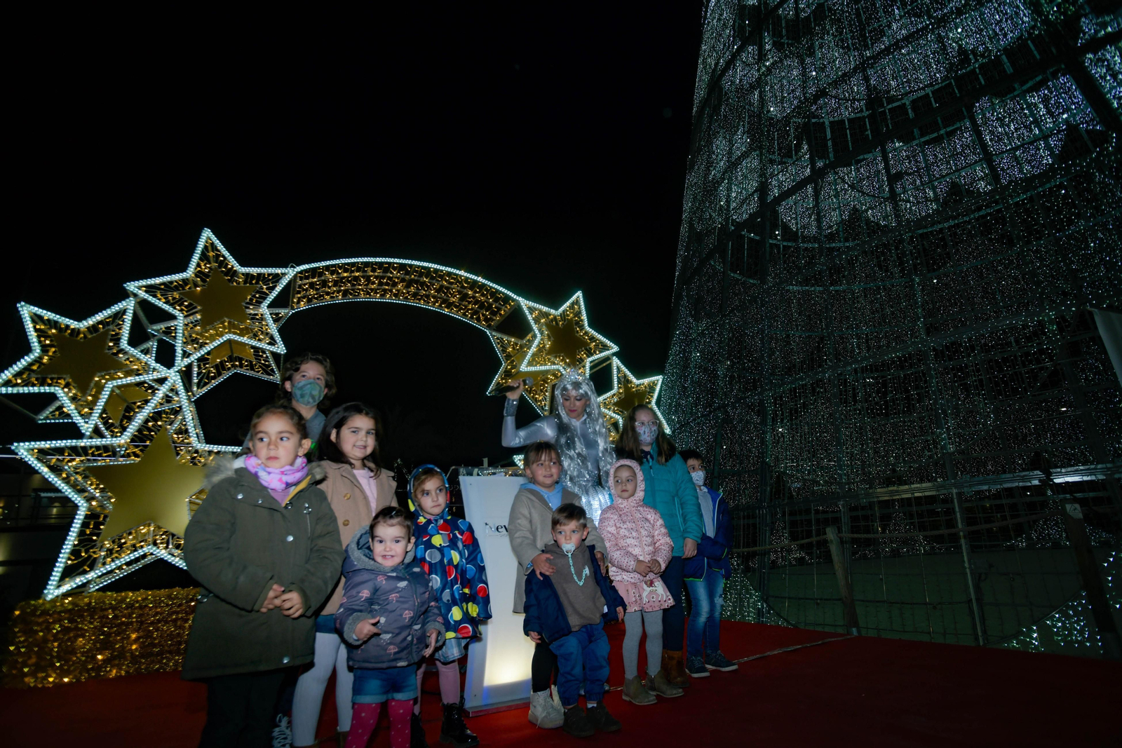El encendido de la Navidad 2021 en el centro comercial Nevada Shopping, en imágenes