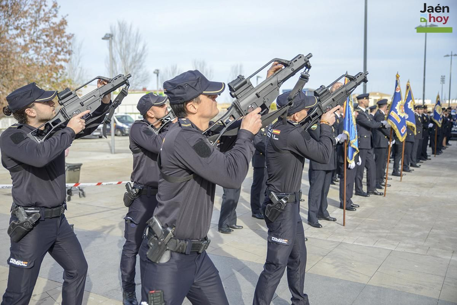 Celebración del bicentenario de la Policía Nacional en Jaén.