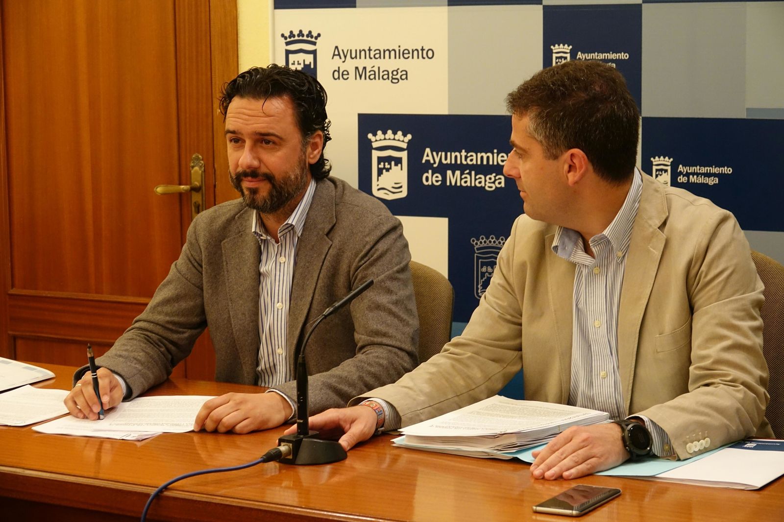 Jiménez y Conde, ayer.