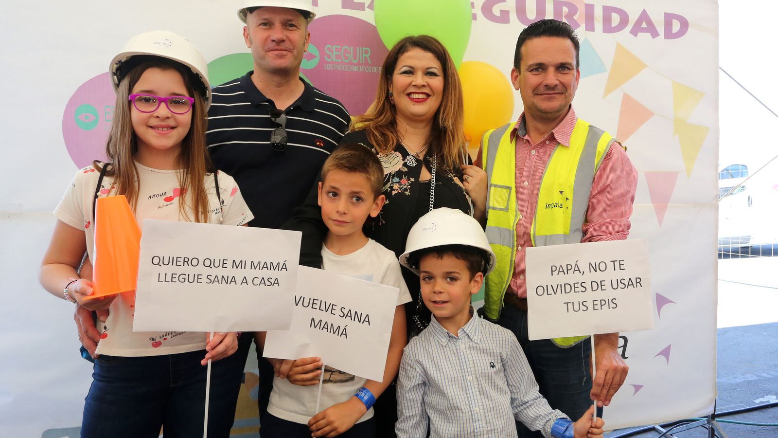 Participantes en la Feria de la Seguridad de Impala.