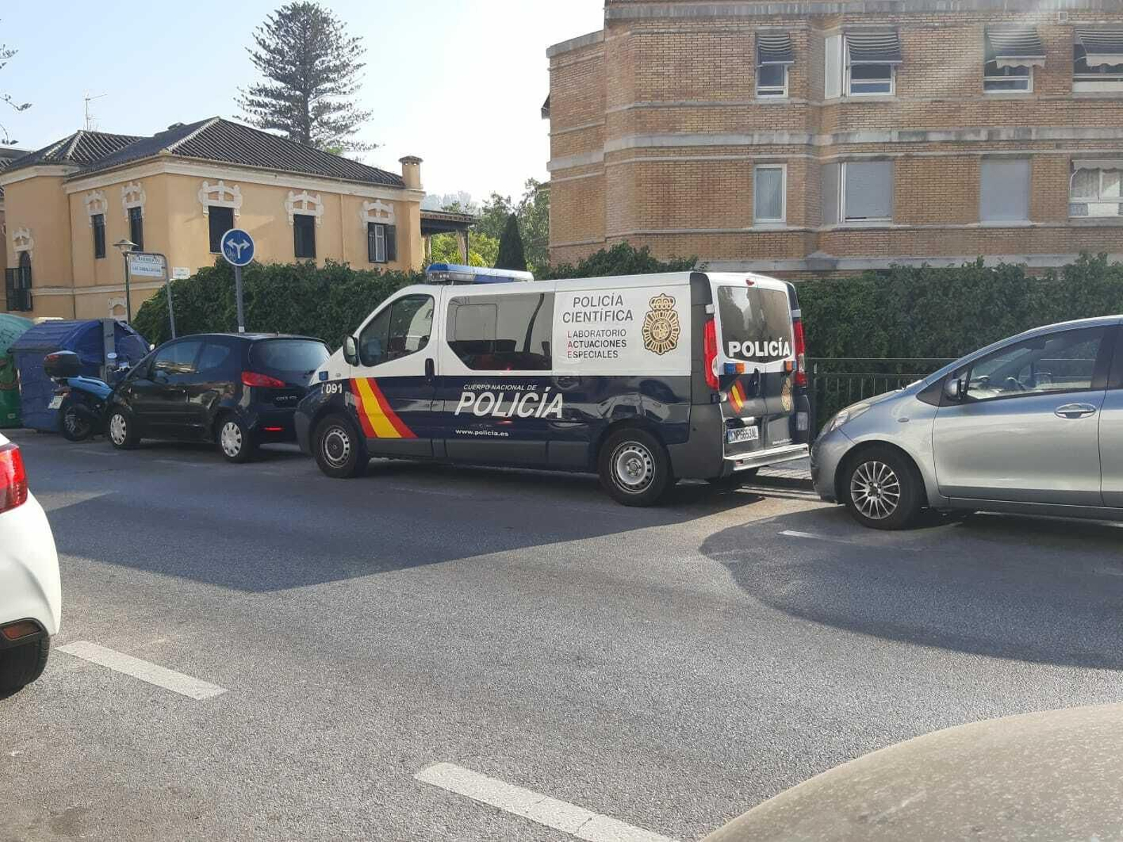 Policía Científica en el lugar del suceso.
