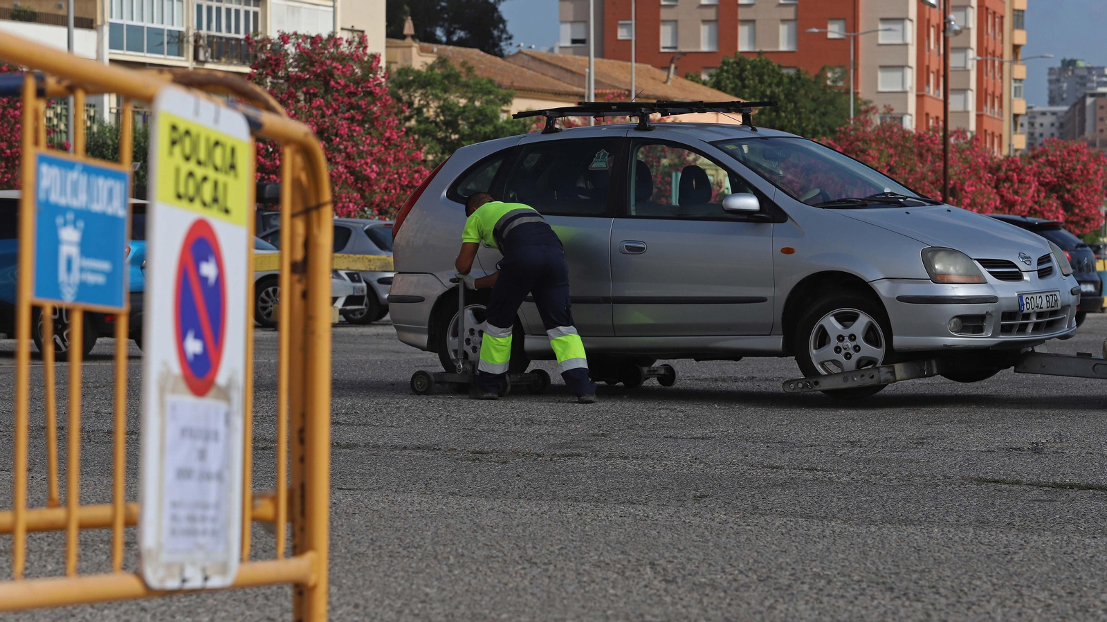 Cierre del aparcamiento del Llano Amarillo
