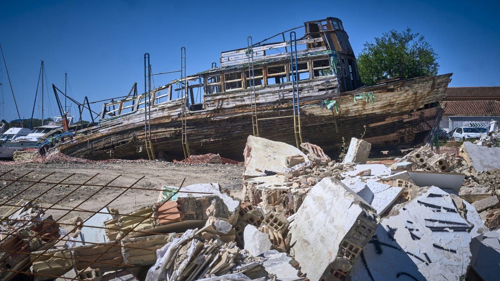 Las obras han llegado ya a la zona del antiguo Varadero Guadalete, donde está el Vapor.