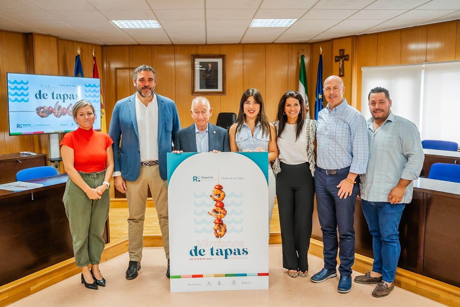 Acto de presentación de la I Ruta de la Tapa de Roquetas de Mar. Acto de presentación de la I Ruta de la Tapa de Roquetas de Mar.