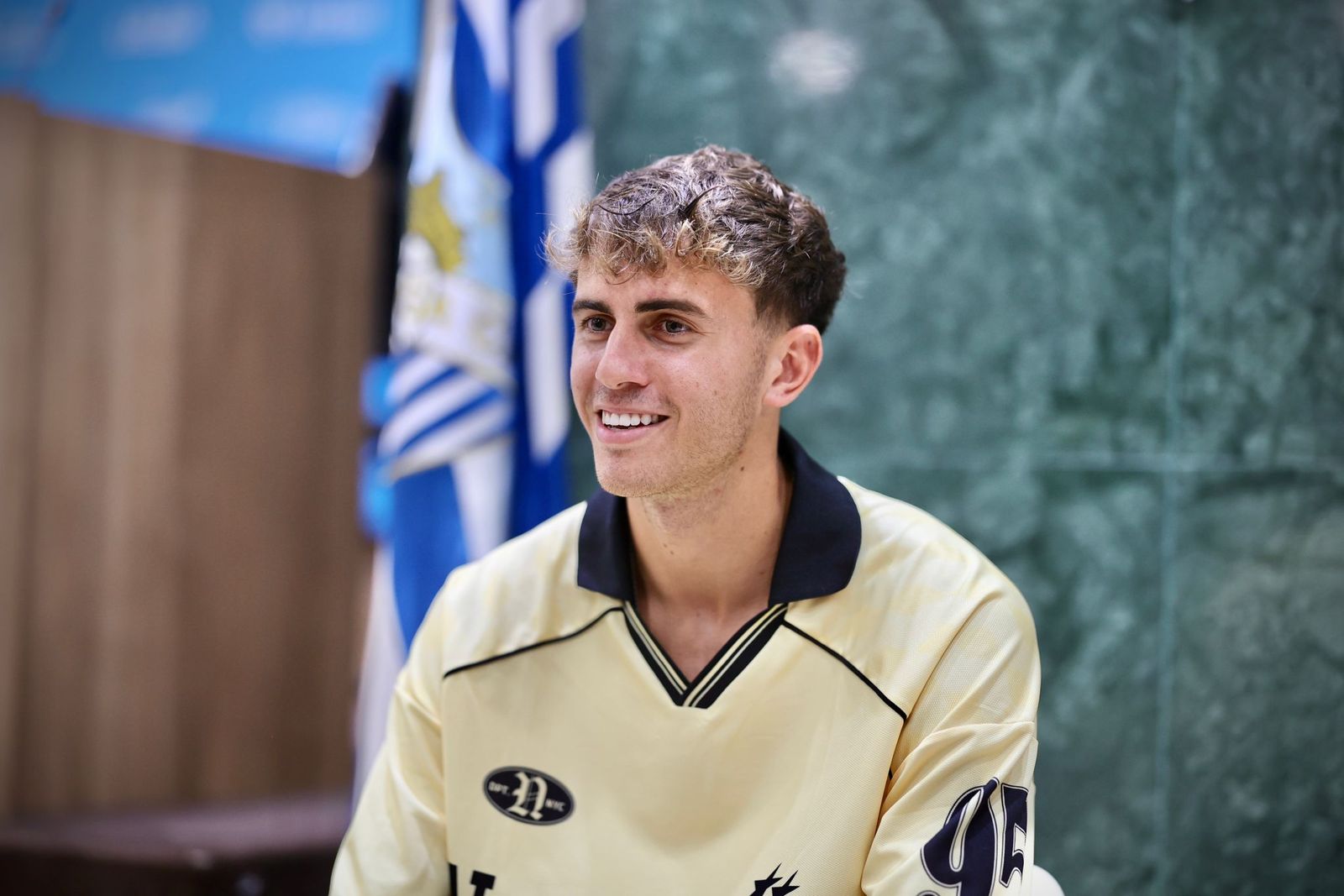 Las fotos de la entrevista a Adrián Niño, jugador del Málaga CF