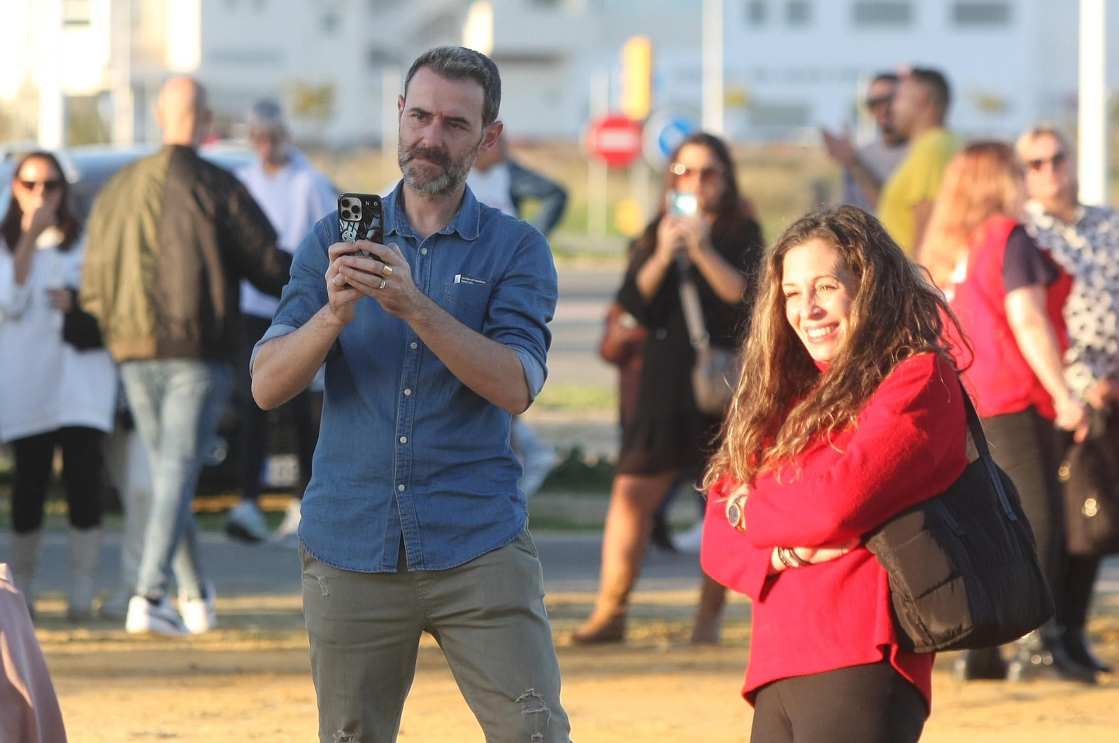 Imágenes del vuelo del globo aeroestático  en Huelva