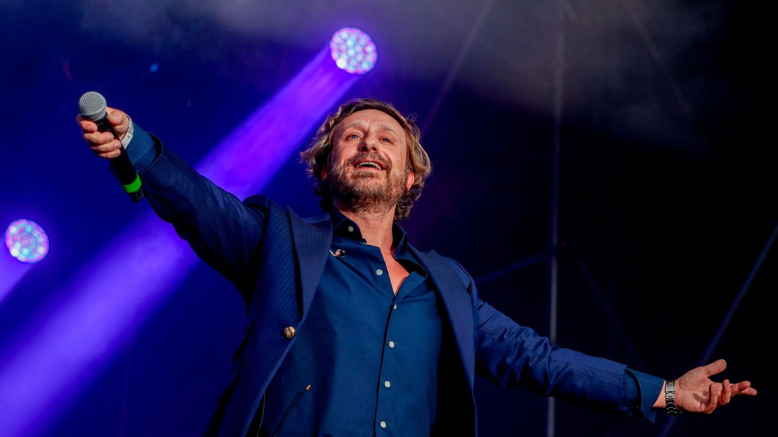 El cantante jerezano Juan Peña en una actuación reciente