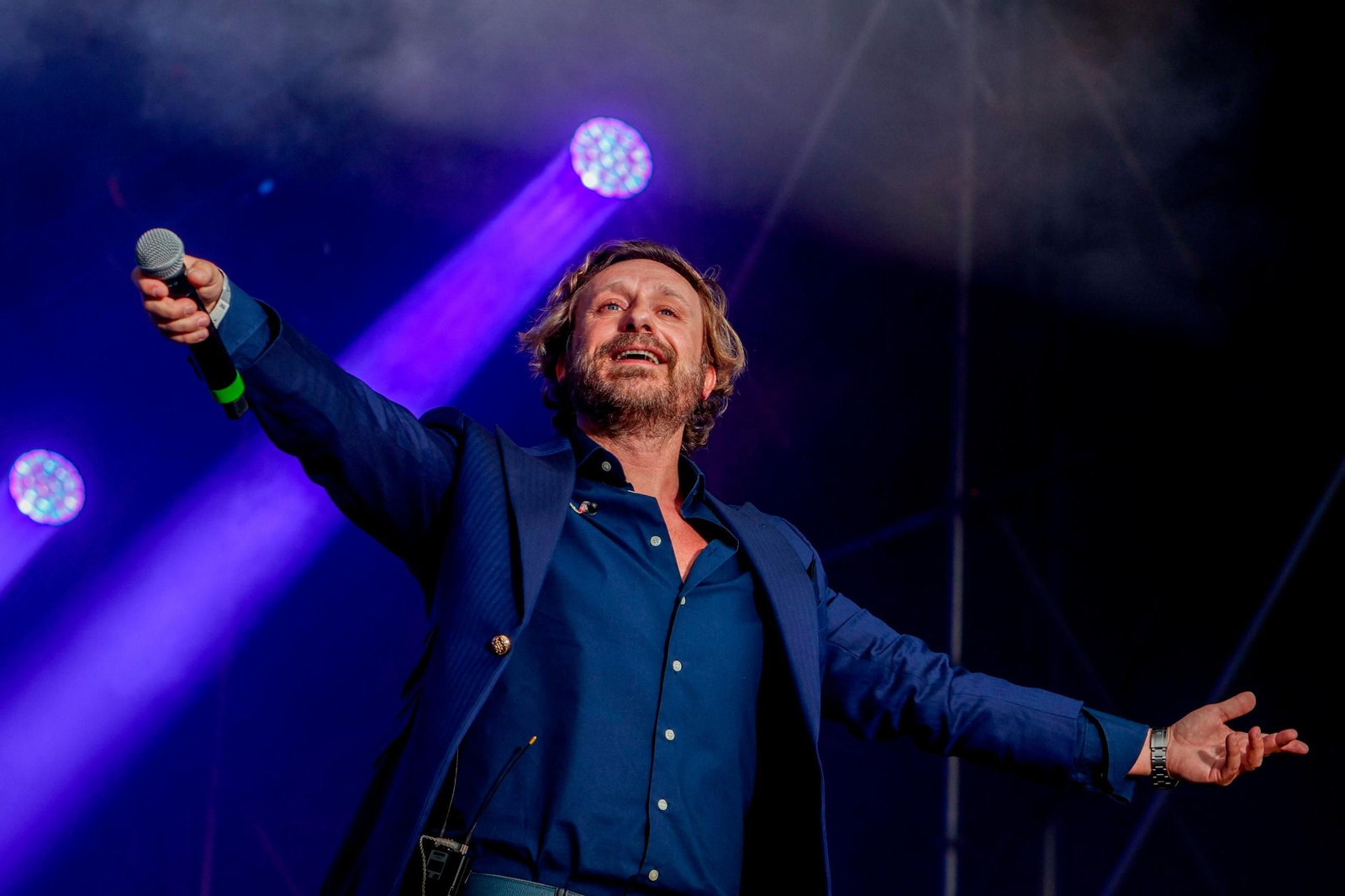 El cantante jerezano Juan Peña en una actuación reciente