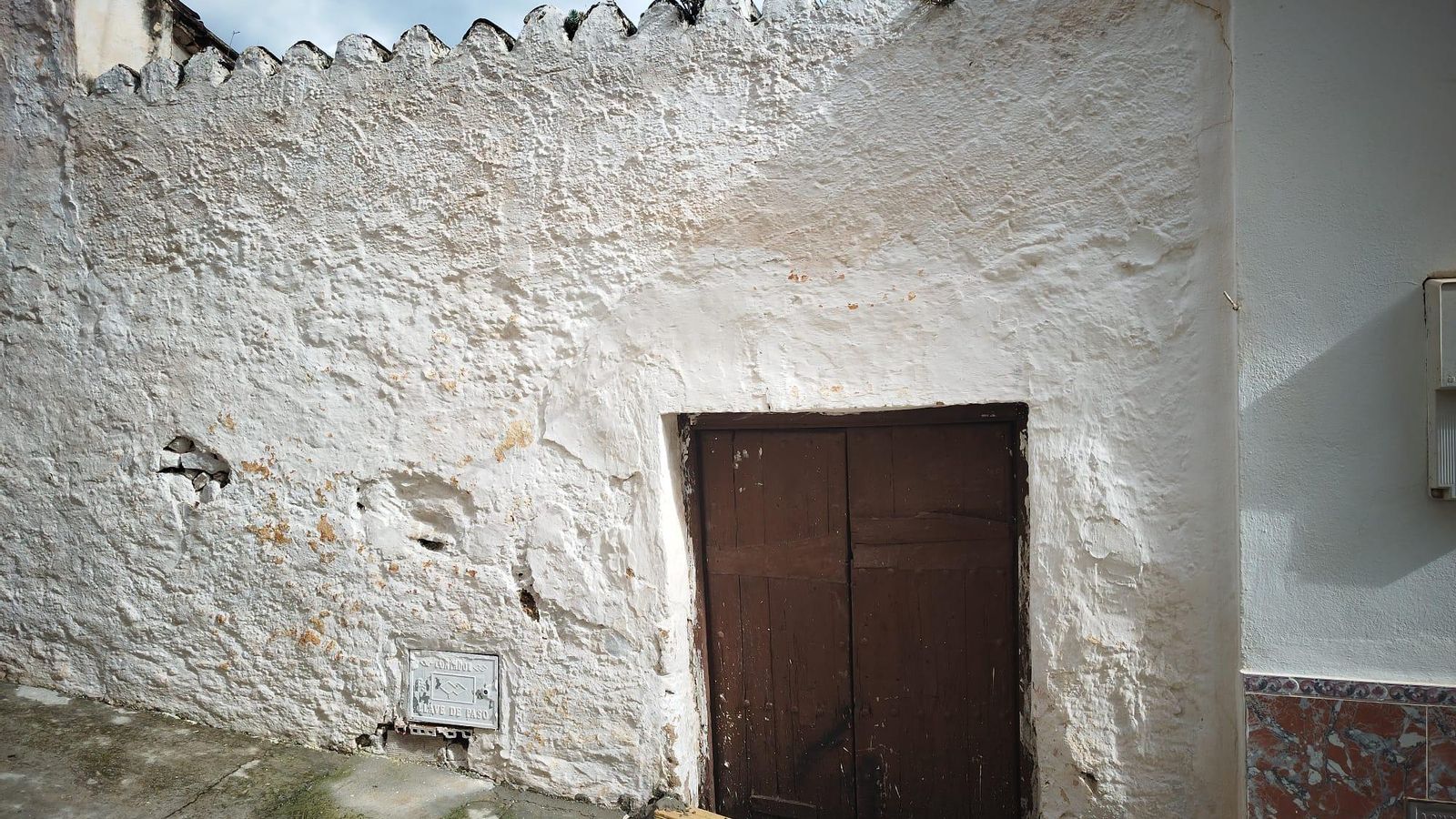 Parte trasera de la vivienda de Mayorga