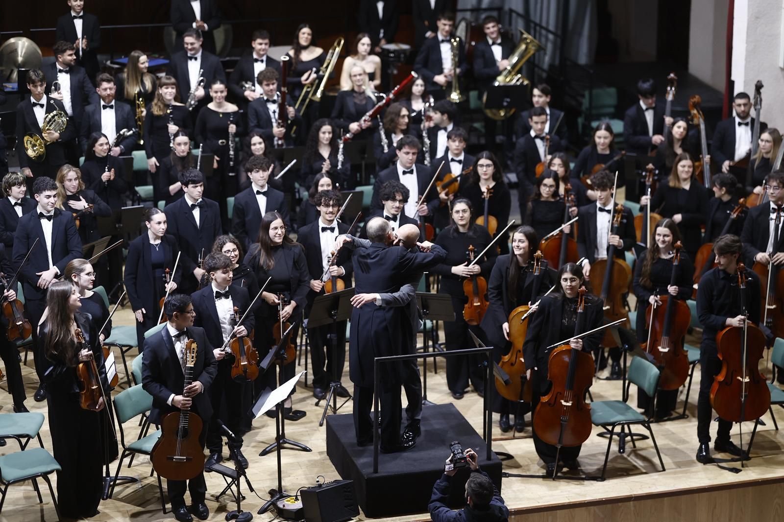 Las fotos de la presentación del nuevo himno del Málaga CF en el Conservatorio Superior de Málaga